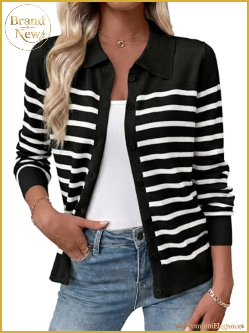 Wool Blend Button Down Cardigan Lightweight Fall Knit